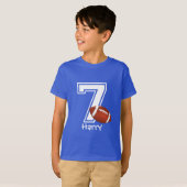 7e verjaardag jongen op maat-3 t-shirt (Voorkant volledig)