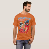 7e Verjaardag Jongen Race Vlag 7 jaar oud Racing D T-shirt (Voorkant volledig)