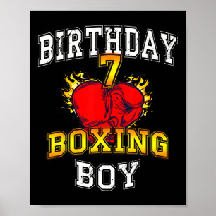 7e Verjaardag Jongen Shirt - Boksen 7 jaar oud Kin Poster