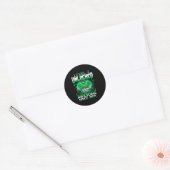 7e verjaardag jongen video gamer level 7 ontgrende ronde sticker (Envelop)