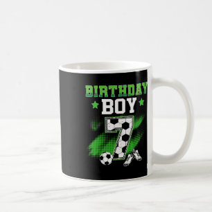 7e verjaardag jongen voetbal 7 jaar oud sport 7jr koffiemok