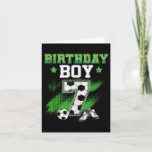 7e Verjaardag Jongen Voetbal 7 Jaar Oude Sport 7jr Kaart (Voorkant)