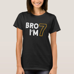 7e verjaardag, Jongens 7e verjaardag 7 jaar oud, B T-shirt