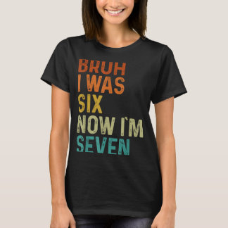7e verjaardag jongensoutfit was 6 7 jaar oud zes z t-shirt