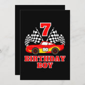 7e verjaardag kaart (Voorkant / Achterkant)