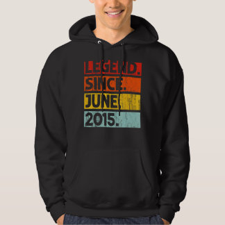 7e verjaardag legende sinds juni 2015 7 jaar oud hoodie