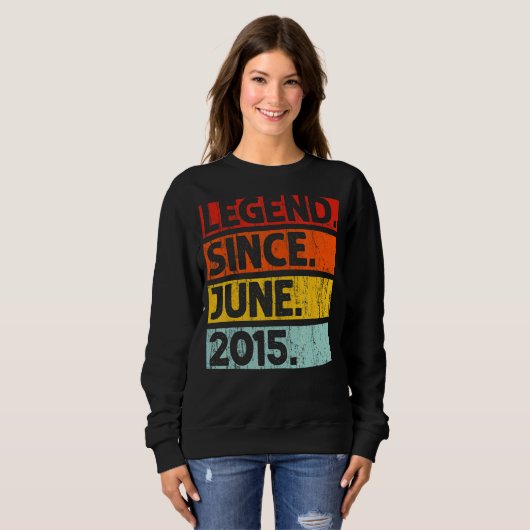 7e verjaardag legende sinds juni 2015 7 jaar oud trui (Voorkant volledig)