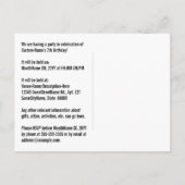 7e Verjaardag - Leuk vuurwerk, Rainbow Look "7" Briefkaart (Achterkant)