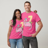 7e Verjaardag Meisje Dinosaurus Roze Dino Party Ou T-shirt (Unisex)