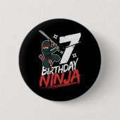 7e verjaardag Ninja Im 7 jaar oud Ronde Button 5,7 Cm (Voorkant)