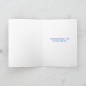 7e Verjaardag Puppy Thema- Schattige Dog Blue Boy  Kaart (Binnen)