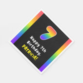 7e verjaardag: Regenboogspectrum # 7, Aangepaste n Servet (Hoek)