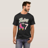7e verjaardag Roller Schaatsen Rolling In 7 Jaar O T-shirt (Voorkant volledig)