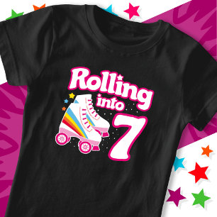 7e verjaardag rolschaatsen 7 jaar oud Schaats T-shirt
