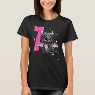 7e Verjaardag Shirt Dragon Party Verjaardag meisje