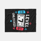 7e Verjaardag Shirt Jongen Niveau 7 Ontgrendeld Vi Fleece Deken (Voorkant (Horizontaal))