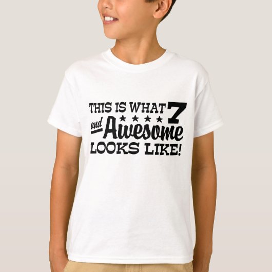 7e verjaardag t-shirt (Voorkant)