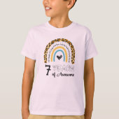 7e verjaardag T-Shirt 7 jaar Geweldige (Voorkant)