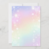 7e Verjaardag Uitnodiging Meisje 7e Verjaardag Par (Achterkant)