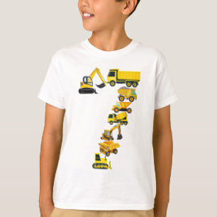 7e verjaardag van de bouw van de vrachtwagen 7 jaa t-shirt