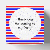 7e verjaardag van de speciale naam sport bedankdoosjes (Bovenkant)