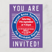 7e verjaardag van de uitnodiging van het kind (Voorkant)