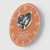 7e verjaardag van het huwelijk met koper, aangepas grote klok (Hoek)