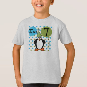 7e verjaardag van Penguin Birthday T-shirt
