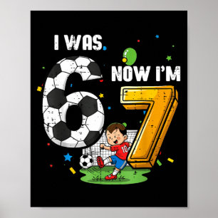 7e verjaardag was 6 7 voetbal 67 meme jongens kind poster
