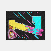 7e verjaardag Zachte Ijsdrip Boog 7 Jaar Kind Fleece Deken (Voorkant (Horizontaal))