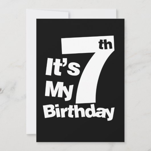 7e verjaardag zijn mijn 7 verjaardag cadeau kaart (Voorkant)