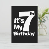 7e verjaardag zijn mijn 7 verjaardag cadeau kaart (Staand voorkant)
