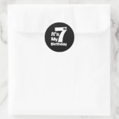 7e verjaardag zijn mijn 7 verjaardag cadeau ronde sticker (Tas)