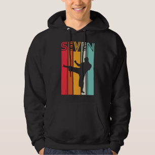 7e verjaardagscadeau Karate Retro Taekwondo Martia Hoodie