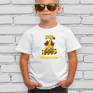 7e verjaardagsfeest Dump Druck bouw thema Feestje T-shirt