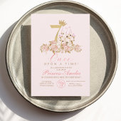 7e verjaardagsuitnodiging kleine prinses kaart