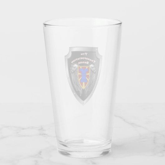 7e Vervoersbrigade - Expeditionair schild Glas (Achterkant)