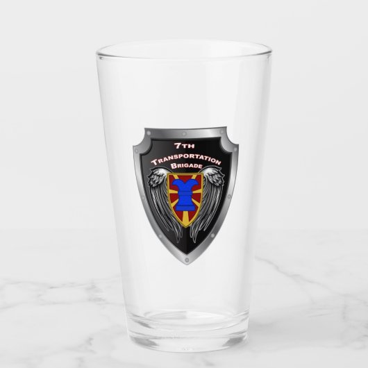 7e Vervoersbrigade - Expeditionair schild Glas (Voorkant)