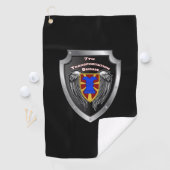 7e Vervoersbrigade - Expeditionair schild Golfhanddoek (Insitu)