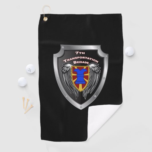 7e Vervoersbrigade - Expeditionair schild Golfhanddoek (Insitu)