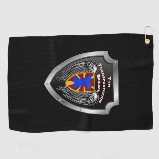 7e Vervoersbrigade - Expeditionair schild Golfhanddoek (Horizontaal)