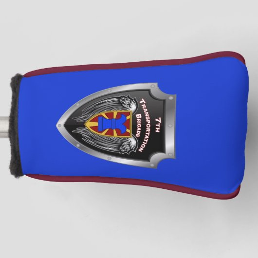 7e Vervoersbrigade - Expeditionair schild Golfheadcover (Voorkant)