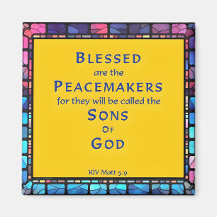 7e zaligheid van Jezus' preek op de berg Magneet