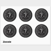 7eEngine Classic Shield Ronde Sticker (Vel)