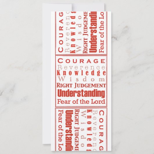 7Giften voor Uw Bevestiging Aankondiging Uitnodigi (Achterkant)