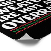 7Lelijke kersttrui's zijn heet en overschat Poster (Hoek)