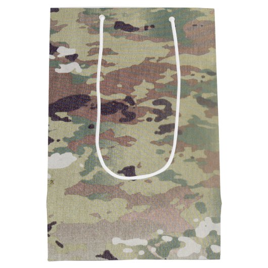 7lx4.5wx10h Medium Gift Bag Army OCP Camo Uniform Medium Cadeauzakje (Achterkant)