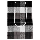 7lx4.5wx10h Medium Gift Bag XMAS Baffalo Plaid Medium Cadeauzakje (Achterkant)