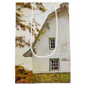 7lx4.5wx10h Medium Gift Bag Zonsondergang Schuur L Medium Cadeauzakje (Achterkant)