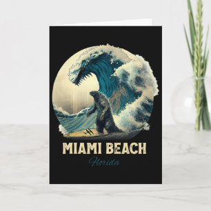 7miami Beach Florida Surfen Surfplank Kaart